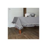 Onerose Home Gri Antrasit Keten Özel Seri FIRFIRLI Masa Örtüsü