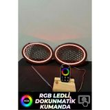 Onerous 6x9 Oval Hoparlör Izgarası Rgb LED Aydınlatmalı Dokunmatik Renk Kontrollü Set