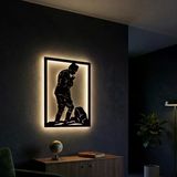 Onerous Led Işıklı Atatürk Kocatepe Silüet Portre Aydınlatmalı Dekoratif Mdf Ahşap Duvar Tablosu Anahtarlı Adaptörlü Hediyelik Ev Ofis Dekorasyon