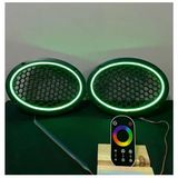 Onerous Neon Işıklı Oval Midrange Kapağı Rgb Kumandalı 2 Takım 4 Adet