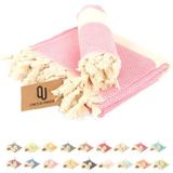 One's & Unique Plaj Havlusu, 2'li Peştemal-Peşkir Seti,%100 Organik Pamuk (Pembe)