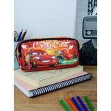 OneSize Kalem Kutusu Şimşek Temalı Iki Bölmeli Vegan Deri (Çift Gözlü Kalemlik) - Renkli - Standart
