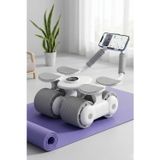 Onetick 4 Tekerlekli Ab Roller Mekik Aleti – Telefon Tutuculu Karın Egzersiz Tekerleği | Ev Fitness Aleti