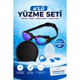 Onetick 4'lü Yetişkin Aynalı Renkli Gözlük Yüzücü Seti