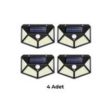 Onetick Solar Güneş Enerjili Bahçe Lambası 100 Led 4lü Paket AplikLamba Bahçe Aydınlatma
