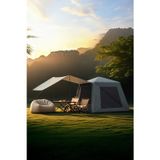Onetick Tenteli Oxford Kumaş Şişme Çadır 4-5 Kişilik 233X233X190CM