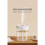 Onetick Ultrasonik Hava Nemlendirici Buhar Makinesi Çift Püskürtmeli Difüzör K15 - Beyaz