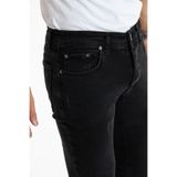 OneZero Erkek Kot Pantolon Siyah Tint Tırnaklı Dar Kesim Skinny Fit Lycralı Düğmeli Jeans
