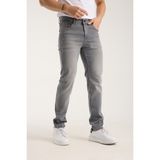 OneZero Erkek Pantolon Gri Regular Fit Fermuarlı Jeans - Açık Gri - 33