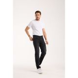 OneZero Erkek Pantolon Siyah Regular Fit Fermuarlı Jeans