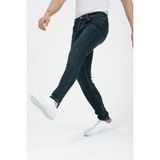 OneZero Erkek Yeşil Destroy Skinny Fit Jeans - Mavi - Yeşil - 38