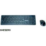 OneZero Wireless Klavye Mouse Combo Set - Siyah