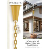 Ong Plastik Plastik Yağmur Oluk Aparatı - Sarı