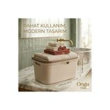 ongu home Çamaşır Selesi Çamaşır Sepeti ( Kahve )