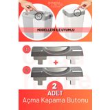 ongu home Çamaşır Sepeti Iki Bölmeli Kirli Sepeti Ikili Çöp Kovası Için Motek Uyumlu Açma Kapama Butonu 2 Adet