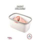 ongu home Çamaşır Sepeti Selesi ( Gri-beyaz )