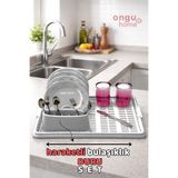 ongu home Duru Set Haraket Eden Bulaşıklık Bulaşık Durulama Seti Gri