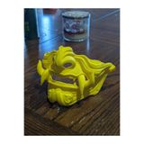 Oni Maskesi Cadılar Bayramı Halloween Dekorasyonu Sarı 20 x 15