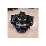 Oni Maskesi Cadılar Bayramı Halloween Dekorasyonu Siyah 20 x 15