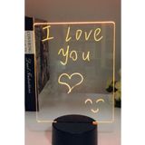 Onigonline Led Çizim Tableti Gece Lambası Not Panosu