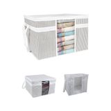Onikiden Pencereli Hurç, Yastık Havlu Kazak Çamaşır Saklama Çantası Organizer 40x45x30cm 1 Adet