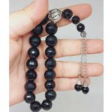 Oniks (Onix) Taşı Faset Kesim17lik Efe Tesbih 12mm (51526)