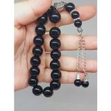 Oniks (Onix) Taşı Parlak 17lik Efe Tesbih 12mm (51532)