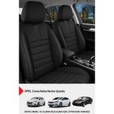 Oniks Tay Tüyü Oto Koltuk Kılıfı-(Opel Corsa-Astra-Vectra Ile Uyumlu) - Siyah