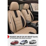 Oniks Tay Tüyü Oto Koltuk Kılıfı-(Peugeot 206-207-208-306-307-407- Uyumlu) - Bej