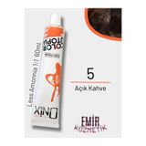 onix Düşük Amonyaklı Saç Boyası 60ml Açık Kahve 5