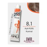 onix Düşük Amonyaklı Saç Boyası 60ml Açık Küllü Kumral 8.1