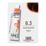 onix Düşük Amonyaklı Saç Boyası 60ml Açık Kumral Dore 8.3
