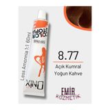 onix Düşük Amonyaklı Saç Boyası 60ml Açık Kumral Yoğun Kahve 8.77
