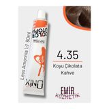 onix Düşük Amonyaklı Saç Boyası 60ml Koyu Çikolata Kahve 4.35