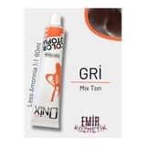 onix Düşük Amonyaklı Saç Boyası 60ml Mix Ton Gri