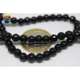 Onix (Oniks) Taşı Faset Kesim Parlak 6Mm/Adet