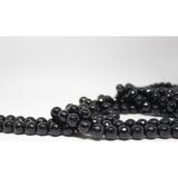 Onix (Oniks) Taşı Faset Kesim Parlak YARIM Dizi 12mm (18cm uzunluğundadır)