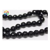 Onix (Oniks) Taşı Faset Kesim Parlak YARIM Dizi 8mm (18cm uzunluğundadır)