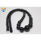Onix (Oniks) Taşı Kolye Kehribar Klipsli