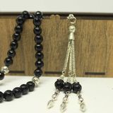 Onix (oniks) Taşı Tesbih Faset Kesim 8mm Ahşap Kutulu