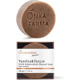 Onka Farma Vanilya & Tarçın Doğal Sabun 100 gr Cilt Detoksu Arındırıcı Yenileyici Katı Sabun
