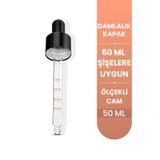 OnkaFarma Onka Farma 50 ml Cam Damlalıklı Metal Kapak 1 Adet 50 ml Şişeye Uygun Ölçekli