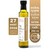 OnkaFarma Onka Farma Keten Tohumu Yağı 250 ml %100 Saf, Doğal Soğuk Sıkım Keten Yağı Yerli Üretim
