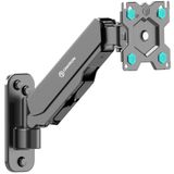 ONKRON 18,0 lbs'ye kadar 13-34 inç monitör için monitör duvar montajı - gaz yay monitör kolu VESA 75x75 100x100 / duvara monte bilgisayar monitörü eğim +90°/-45° dönebilen 180° dönme 360° G120-B Siyah