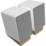 Onkyo GX-30ARC Bluetooth 5.3, HDMI Arc, Usb-C, Optik, Aux ve Phono Girişli, 50 W Class-D Bi-Amp Masaüstü Aktif Hoparlör Seti - Beyaz
