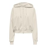 ONLALINA LIFE L/S ZIP HOOD BOX CC SWT Kadın Bej Sweatshirt - 15339813 Bej L Bej