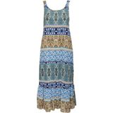Onlalma Life Vıs Noemi Long Dress Aop Kadın Elbise - 15293455 Koyu Gri XS