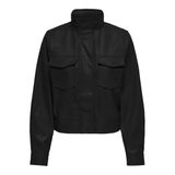 ONLAMBER FAUX LEATHER JACKET CC OTW Kadın Siyah Mont - 15322014 Siyah L