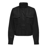 ONLAMBER FAUX LEATHER JACKET CC OTW Kadın Siyah Mont - 15322014 Siyah S