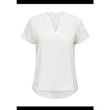 ONLELITE LIFE S/S V-NECK TOP NOOS PTM Kadın T-Shirt 15339740